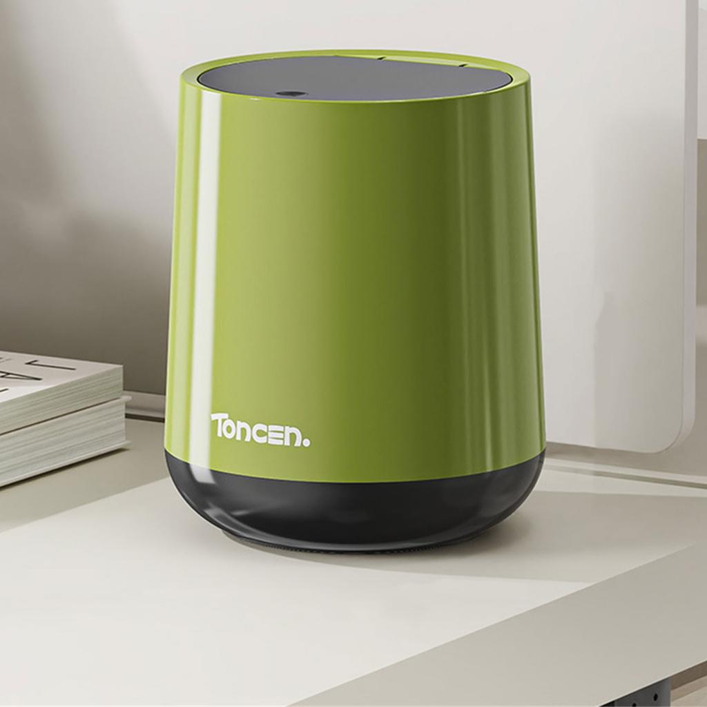 Poubelle à couvercle à pression moderne pour dessus de table de bureau, poubelle de voiture, chambre à coucher, compacte, de bureau, petite poubelle pour usage domestique