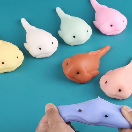 Animal Squeeze Toy Soft TPR Lovely Colorful Fish Monsters Pinch Toy Stress Relief Emotional Venting Fidget Squishes Animal Decompression