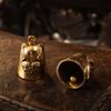 Angel Wing Motorcycle Guardian Bell Raised Cross Evil Spirit Trap Bell Biker Good Luck Charm Men