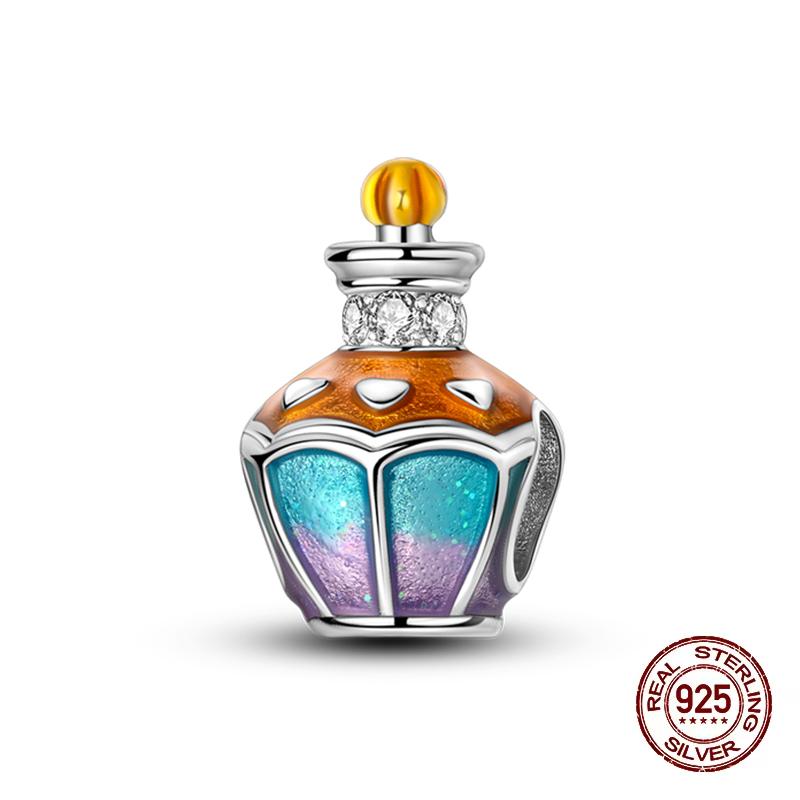 New Copper Perfume Luminous Eggshell Charms Beads Fit Pandachoriginal Bracelet Diy Fine Birthday Jewelry Gifts