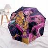 Vivid Anime Characters Art Print PosterUmbrella with Cute Design,Portable 3-Fold Compact Umbrella for Men&Women,Valentine's Day Mother's Day