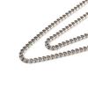 [Three B] Pure Titanium Necklace with Curb Chain, 3.4mm Wide (50cm)