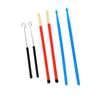 Drum Stick Nylon Portable Drumstick Accessory Set 2 Wire Brush 2 Wood Drum Rod with Storage Bag for Rock Band
