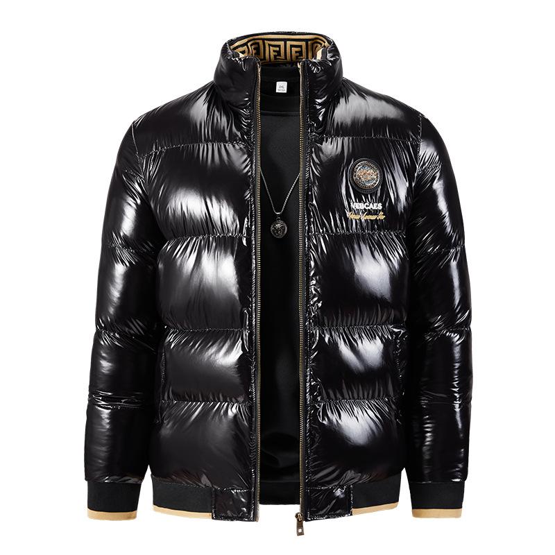 Men's 2024 Winter Stand Collar Fashion Cotton Padded Jacket - Loose, Thick, Trendy Outerwear
