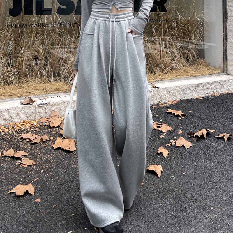 JOHLIN DREAM Women s Straight-Leg Wide-Leg Sweatpants S