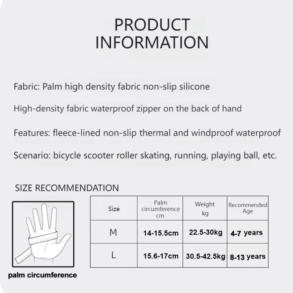 Mănuși calde de iarnă pentru copii, mănuși de ciclism impermeabile, mănuși sport rezistente la vânt pentru băieți și fete de 4-13 ani