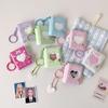 Snap Closure Photo Album Keychain Album Book Portable Mini Photocards Holder