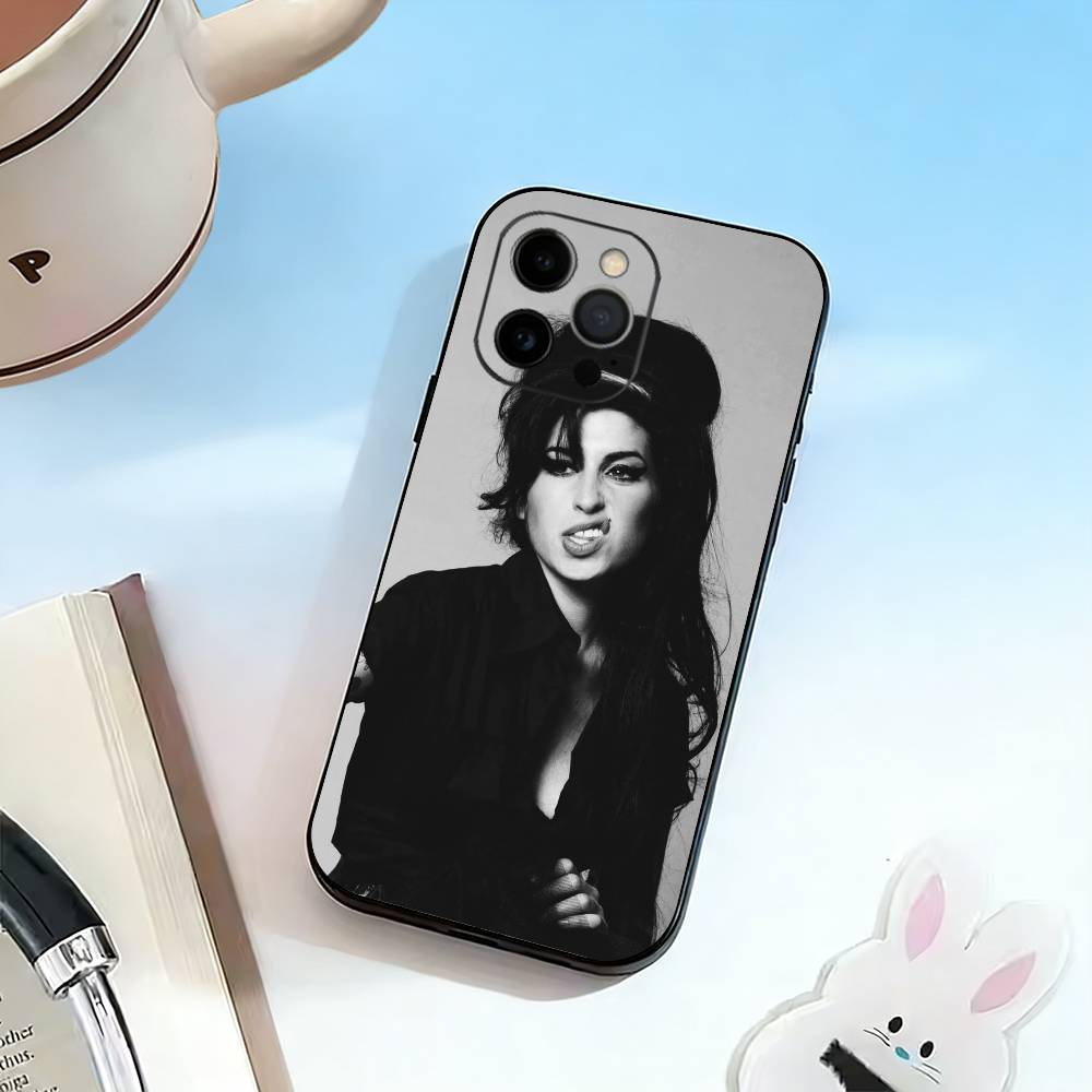 Y2K A-Amy Winehouse Phone Case Silicone Soft For IPhone 17 16 15 14 13 12 11 X XR Plus Pro Max Plus