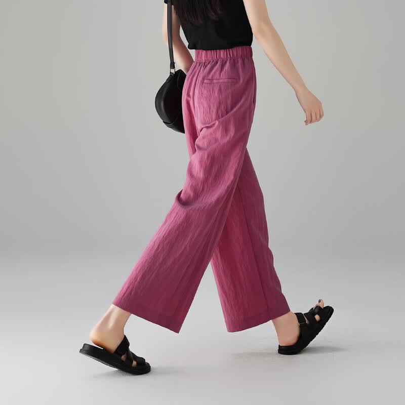 SOFSIL 2026 Summer Elegant Wide-Leg Casual Pants