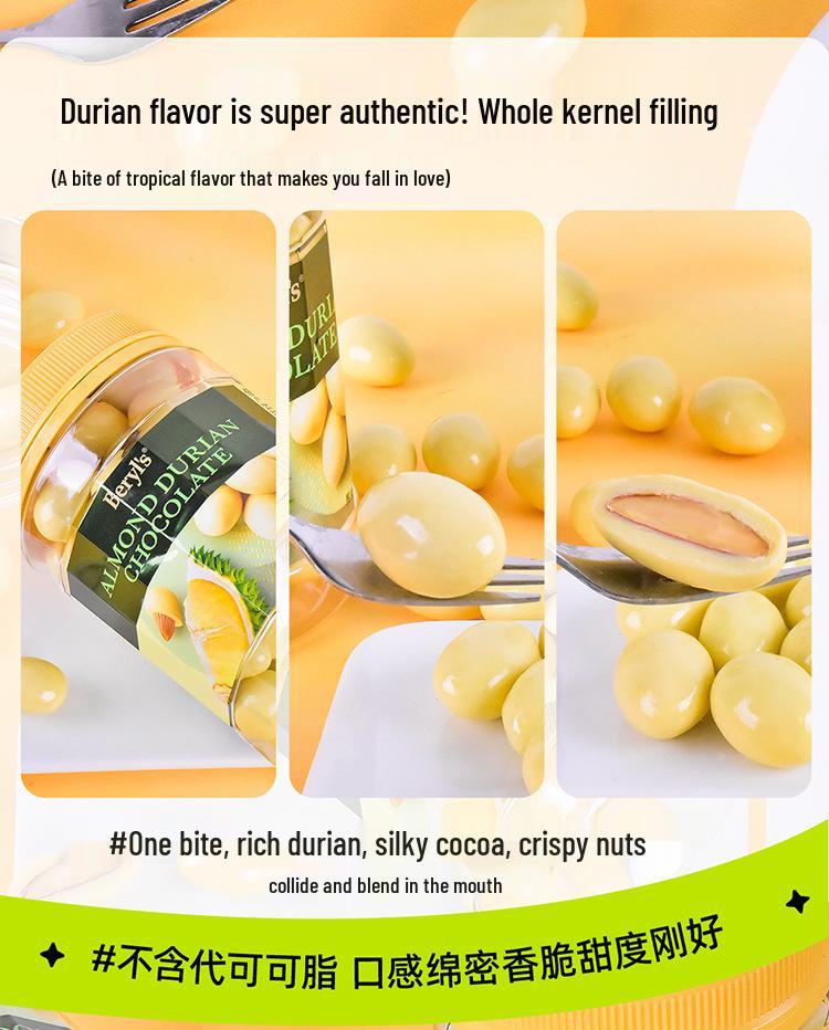 Malaysian Durian & Grape Almond-Filled Chocolate Jar