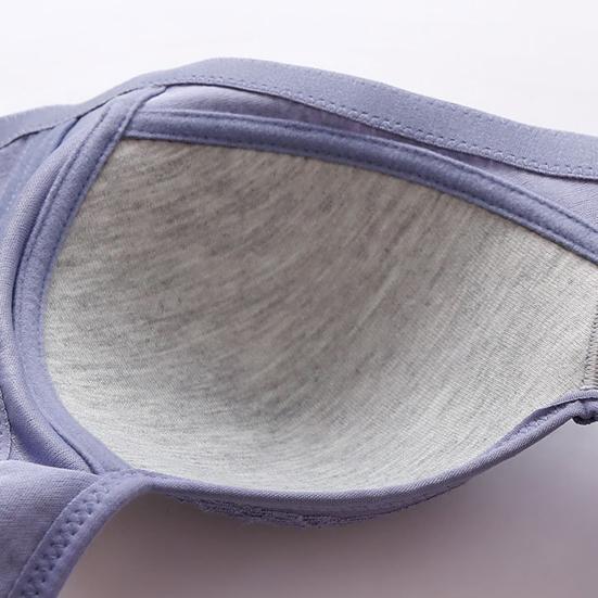 Women Bra Lace Seamless Wide Elastic Strap Solid Color Shockproof Push-up Anti-snagging Mesh Wireless Seamless Yoga Daily Bra