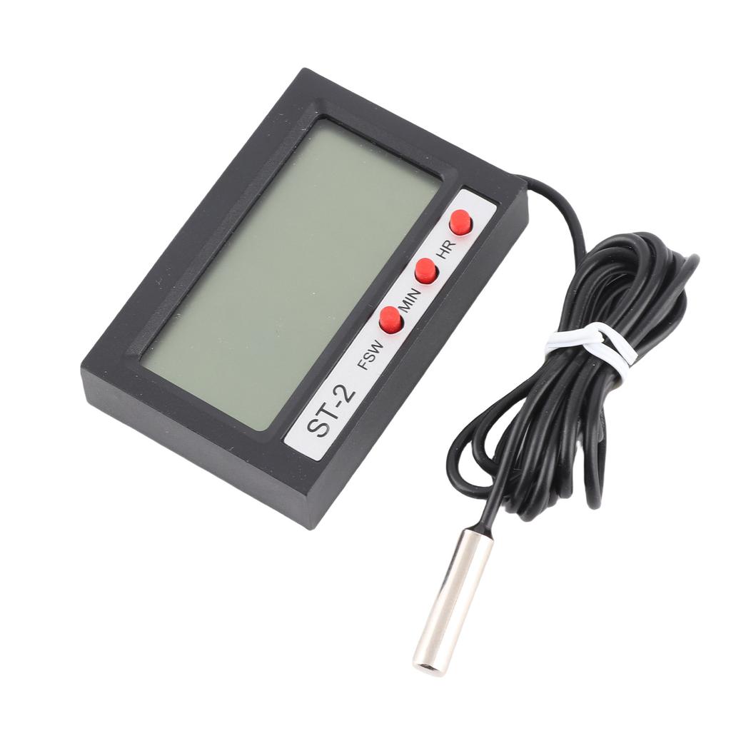 Digital Thermometer, Accurate Car Auto Temperature Sensor with Clear Display, Water Thermometer for Vehicles Aquarium Fridge Laboratories