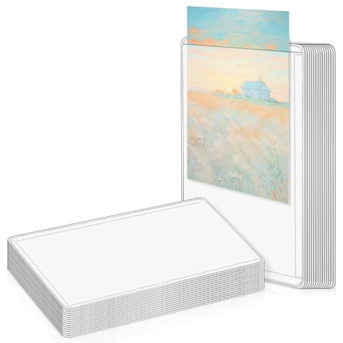 

Hard Card Case with Card Loader, Ultra-Transparent [15 Horizontal and 15 Vertical Cards] Top Loader with Scratch-Resistant Film, Card Sleeves for Anim