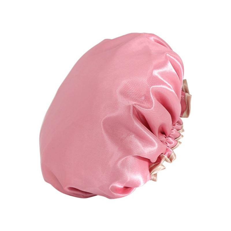 Waterproof Bath Hat Bathroom Shower Hair Cover Women Supplies Shower Cap Adult Shower Bath Bathing Caps Bathroom Shower Caps