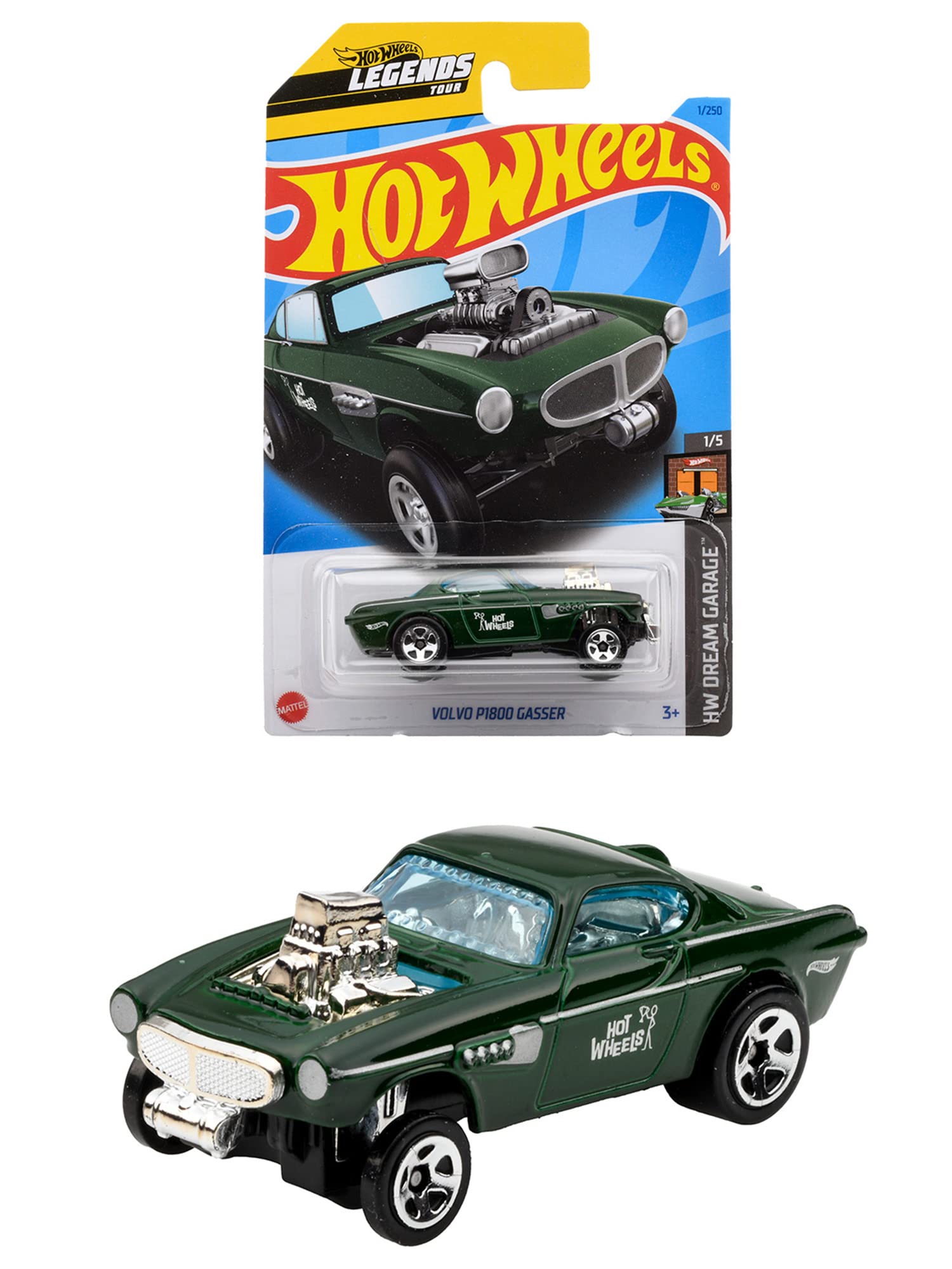 Hot Wheels Basic Car Volvo P1800 Gasser HNJ75 1/64 Green