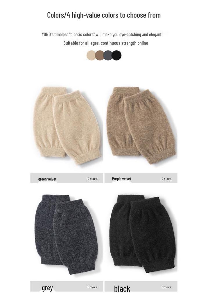 Ginocchiere 100% Puro Cashmere per Protezione dal Freddo e Calore
