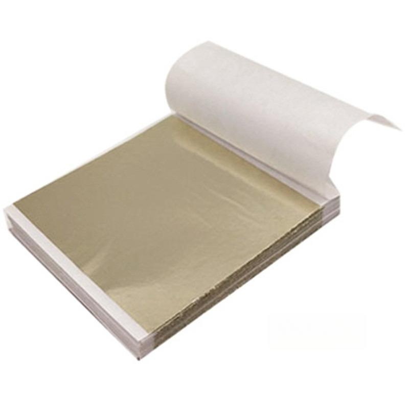 100 Sheets of Gold Foil Paper/Buddha Statues Various Colors Furniture Light Fixtures Handicrafts Decoration Color Aluminum Foil