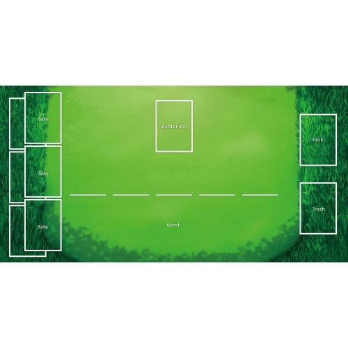 Toy God Pokemon Card Rubber Play Mat, 60x30cm, with Storage Case