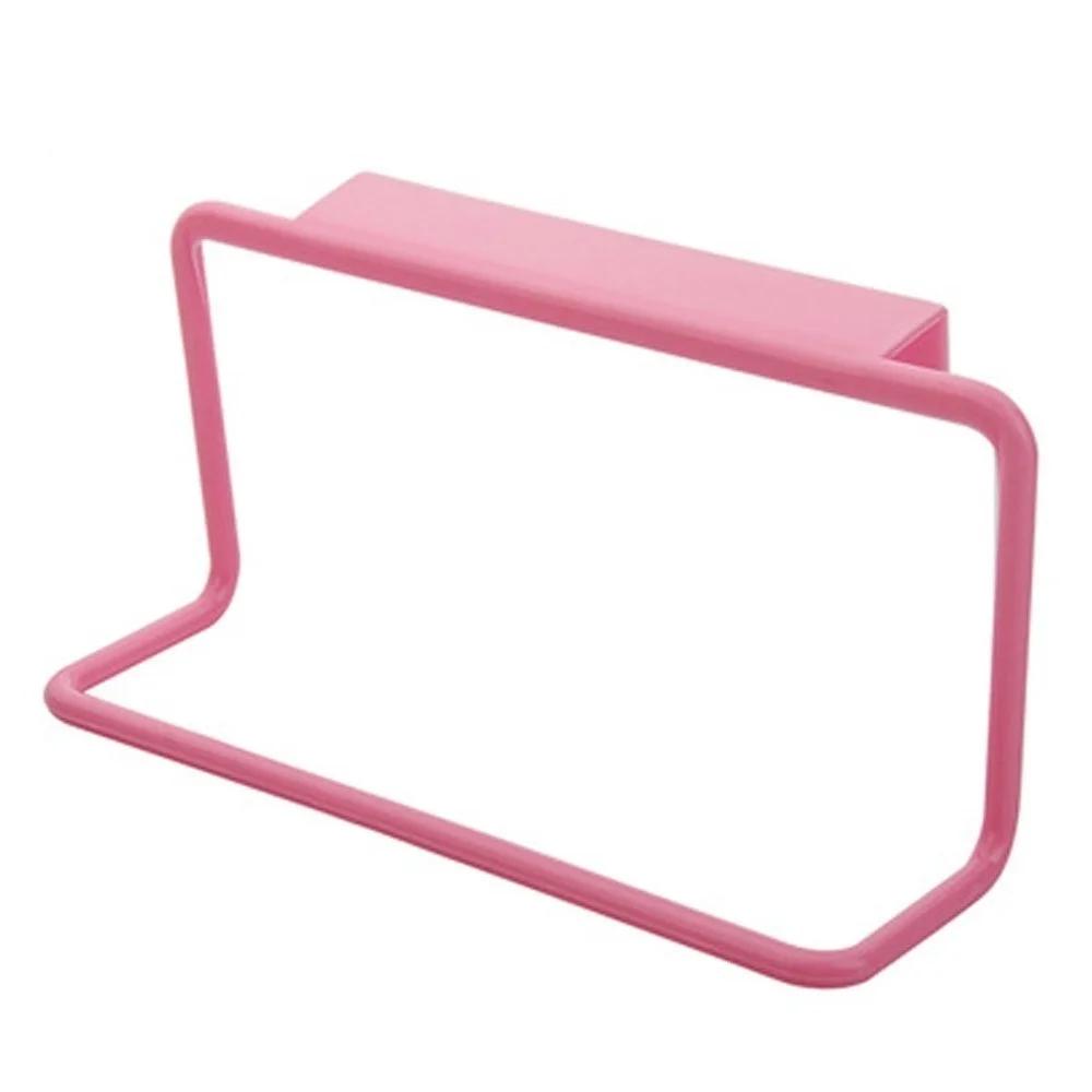 1 Pcs Towel Rack Hanging Holder Organizer Bathroom Kitchen Cabinet Cupboard Hanger Kitchen Accessories