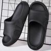 Herrensandalen und -slipper, bedruckt mit Buchstaben, lässige und modische Anti-Rutsch-Slipper mit offener Zehenpartie und dicker Sohle, geeignet für in