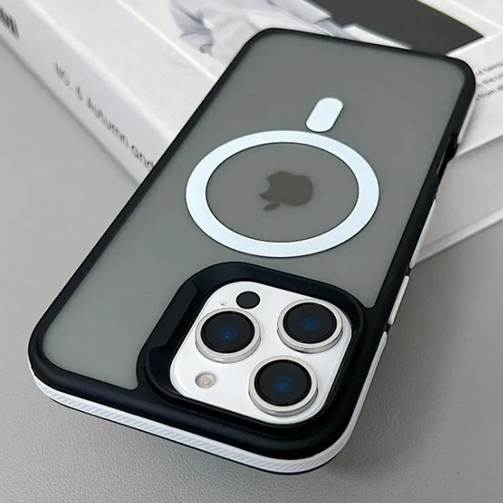 

Luxury Magnetic Color Matte Translucent Armor Shockproof Case For iPhone 16 13 15 14 12 11 Pro Max Magsafe Wireless Charge Cover For iPhone 16 Plus