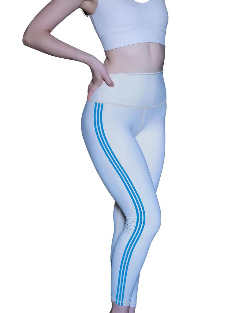 Kadın Yüksek Bel Düz Renk Yoga ve Fitness Pantolonu