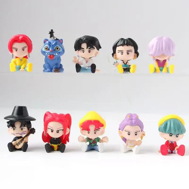 10pcs/Set Kpop Demon Hunters Action Figure Toy Derpys Tiger Rumi Mira Zoey Sussy Figurine Doll Model For Fans Gift