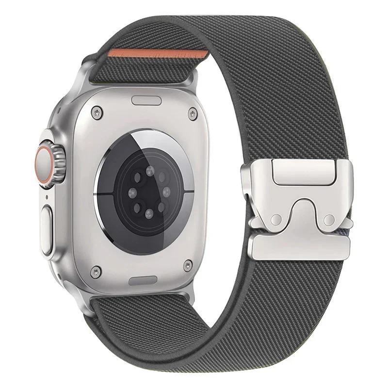 Parachute Straps for Apple Watch 10 Band 46mm 42-41-45mm Ultra 2 49mm 44mm Nylon Bracelet iWatch Apple Watch Series 9 8 SE 5 6 7
