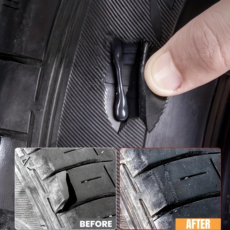 Car Rubber Sealant Adhesive Universal Black Glue for Tire Sidewall Repair Wheel Arch Trim Bonding Plastic Metal Multi-Surface