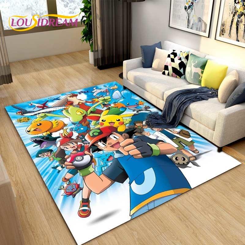 Japanese Anime Cartoon Cute Area Rug,Carpet Rug for Living Room Children's Bedroom Sofa Decoration,Kids Play Non-Slip Floor Mat