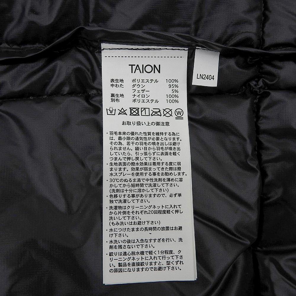 TAION Red Check Mountain Packable Volume Down Parka Jacket Men's Black Red M Jacket M Black / redUsed
