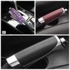 3PCS Rhinestone Car Handbrake Cover Leather Auto Anti-slip Protector Decoration Universal Diamond Car Accessories Interior