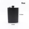 Matte Black Hip Flasks Stainless Steel Liquor Flask for Outdoor Travel Camping Wedding Party 6 7 8 9 10 12 Oz