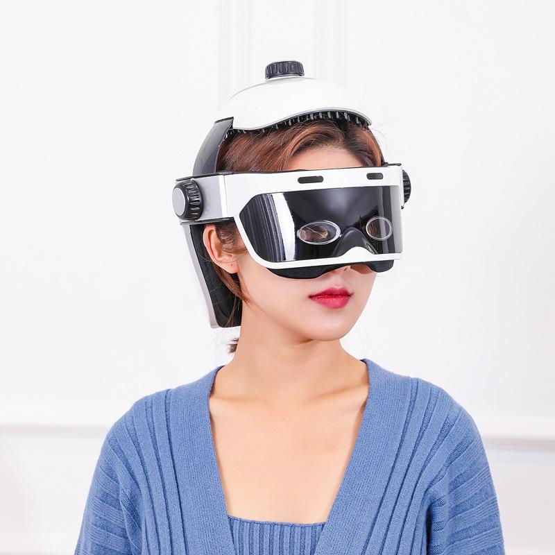 Automatic Scalp Massager Helmet for Migraine and Fatigue Relief, Sleep Aid, and Meridian Dredging.
