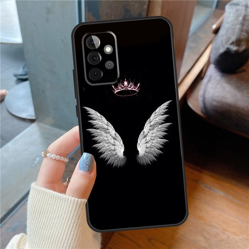 Exquisite Wings Case For Samsung Galaxy A06 A14 A56 A36 A26 A16 A54 A34 A12 A32 A52 A13 A33 A53 A15 A35 A55