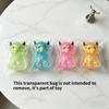 Vache Écossaise Squishy Transparente à Paillettes Jouet à Presser Souple en TPR Jouet Anti-Stress Fidget Animal Kawaii Sensoriel Décompression Cadeau