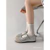Retro Flat Bottom Shallow Mouth Single Shoes Women's New Autumn with Skirt Soft Sole Mary Jane Shoes Little White Shoes Women