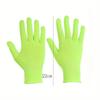 1 Pair Anti-Slip Green Gloves Durable Neon Glove Work Gloves Fluorescent Gloves  Party Supplies
