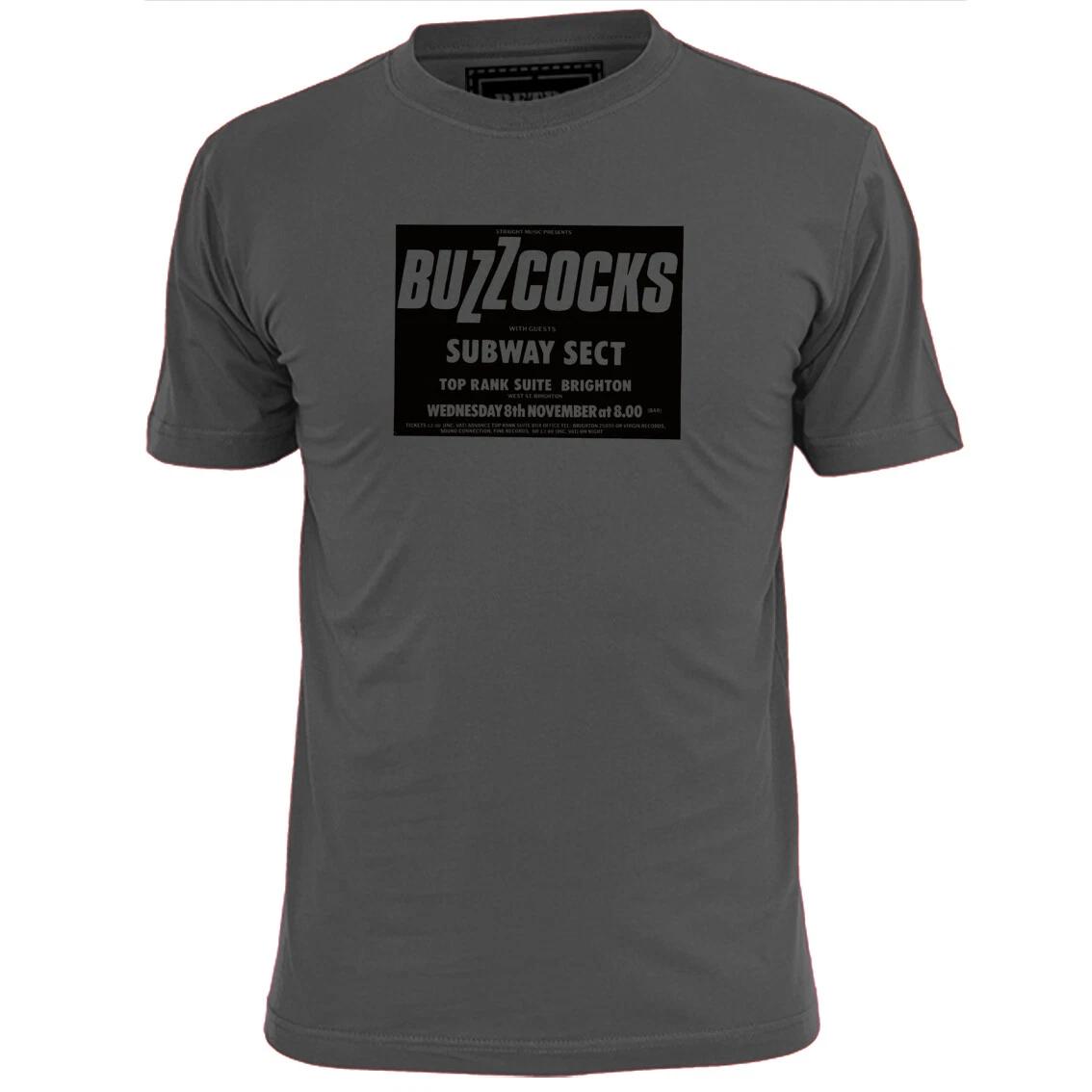 Mens Buzzcocks Subway Sect Inspired Gig Poster T shirt Punk Rock Pistols 2XL