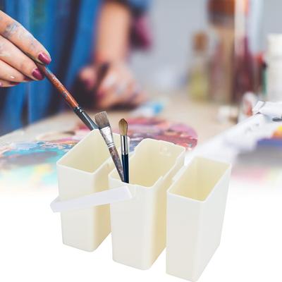 Lavador de Pinceles de Artista Portátil Desmontable Cubo Multifunción para Lavar Pinceles de Pintura con Asa para Acuarela Pintura al Aire Libre en Interiores