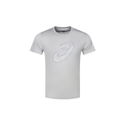 Logo Crew Neck Pullover Comfortable Sweat-Absorbent Casual Sports Short Sleeve T-Shirt Men Tops Gray 2011D076-020