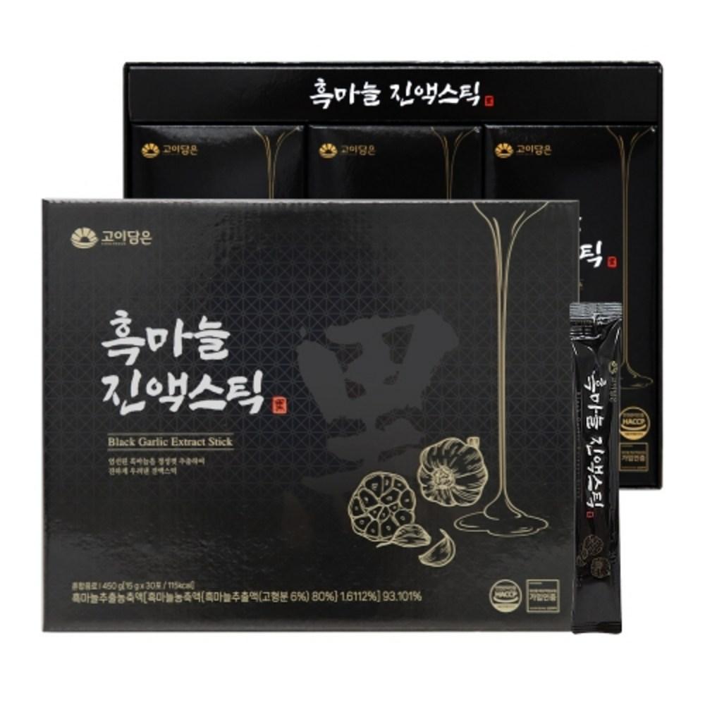 Goidamun Black Garlic Extract Sticks, Korean-made Black Garlic Concentrated Health Juice, 3 pcs 450g