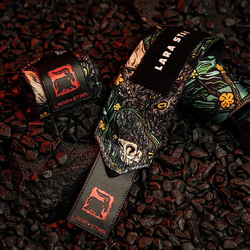 Chinese Zodiac Fitness Wristbands Weightlifting Wrist Strap Booster Belt Pressurized Sports Protection Bench Press Wrist Guard