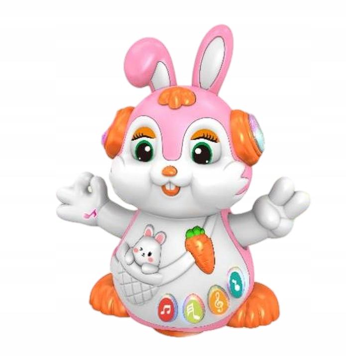 Interactive Educational Musical Rabbit Plays, Dances, Sings, Walks, Lights Up