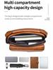 Herren Messenger Bag Leder Crossbody Schultertasche Klassische wasserdichte Aktentasche Satchel Reisetasche