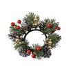 Christmas Candle Rings Wreath Christmas Table Centerpieces Decoration for Pillars Candle Wine Bottle Door Window Chair