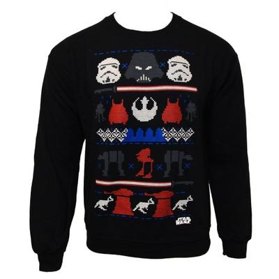 Mens Dark Side Fair Isle Christmas Sweater