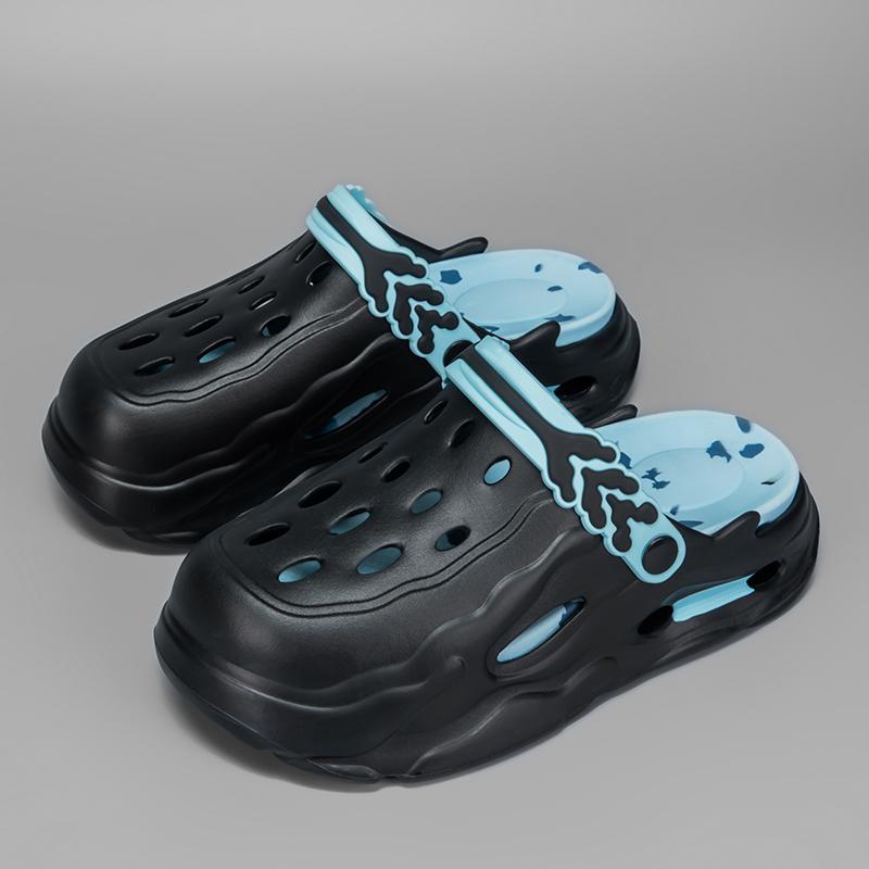 

Модные горячие белые клоги на платформе Мужские уличные спортивные шлепанцы Мужские пляжные сандалии Женские 2025 Бренд Толстая подошва Облачные тапочки Мужские шлепанцы 38-39 чёрный