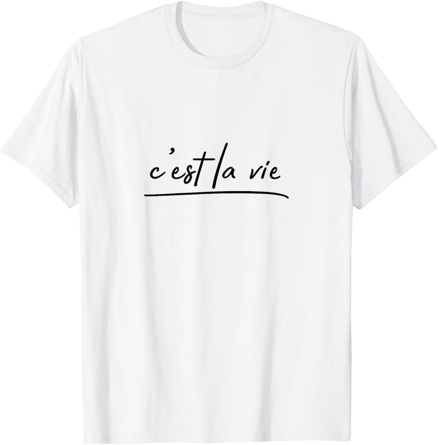 C est la Vie. French Saying Graphic T-Shirt S разноцветный