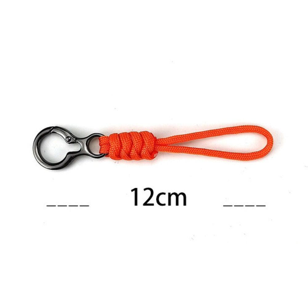 Bag Pendant Paracord Keychain Anti-lost Braided Woven Keychain Umbrella Rope Keyring  Car Trinket